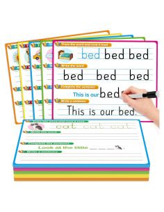 Tarjetas de Aprendizaje CVC para Niños - Escritura y Lectura