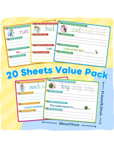 Tarjetas de Aprendizaje CVC para Niños - Escritura y Lectura 2