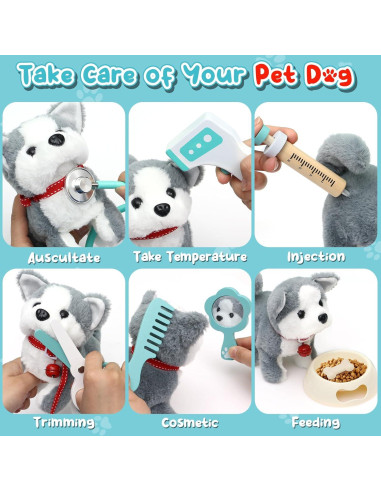 Kit de Veterinario Lorfancy 22 Piezas Juguete Interactivo