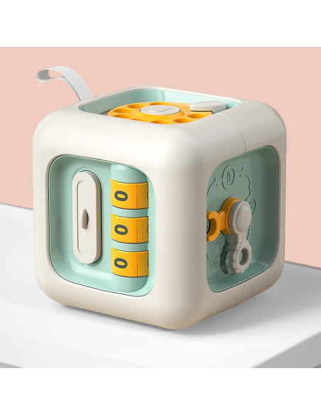 Cubo de Actividad Montessori Verde ZhildChen 6 en 1 para Niños Cubo de Actividad Montessori Verde ZhildChen 6 en 1 para Niños