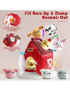 Juguetes Montessori Granja de Peluche Yideotmz 0-18 Meses 2