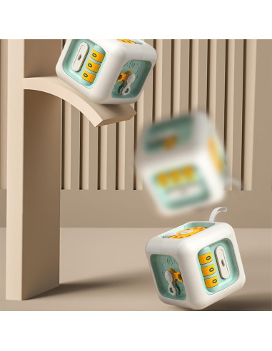 Cubo de Actividad Montessori Verde ZhildChen 6 en 1 para Niños