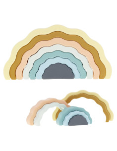 Apilador Arcoíris Ripple ReLIVE - Bloques de Silicona para Bebés
