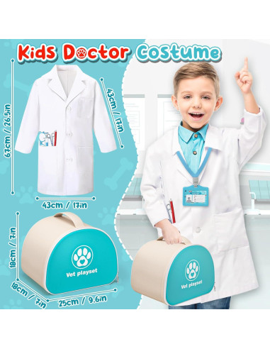 Kit de Veterinario Lorfancy 22 Piezas Juguete Interactivo