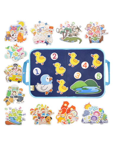 CHEFAN Conjunto de 12 Piezas de Tablero de Fieltro Infantil