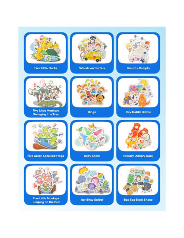 CHEFAN Conjunto de 12 Piezas de Tablero de Fieltro Infantil