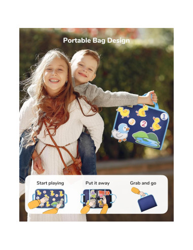 CHEFAN Conjunto de 12 Piezas de Tablero de Fieltro Infantil