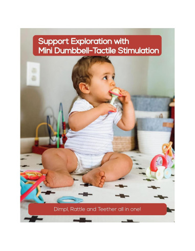 Mini Mancuernas de Dentición BaBeloved para Bebés 0-6 Meses