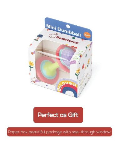 Mini Mancuernas de Dentición BaBeloved para Bebés 0-6 Meses