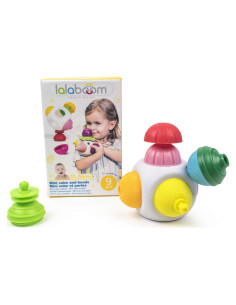 Lalaboom Cubo y Cuentas Educativas 9 Piezas 10 Meses a 4 Años