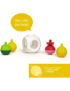 Lalaboom Cubo y Cuentas Educativas 9 Piezas 10 Meses a 4 Años 2