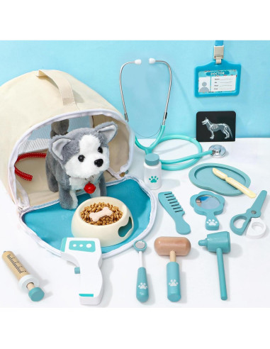 Kit de Veterinario Lorfancy 22 Piezas Juguete Interactivo