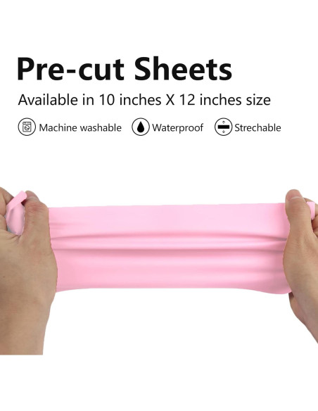 Vinilo de Transferencia de Calor Rosa Kenteer 10 Hojas 30.48x25.4cm