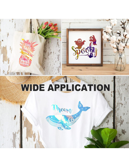 Vinilo de Transferencia Holográfico Opal Stardustworkx 11 Hojas 25x30 cm