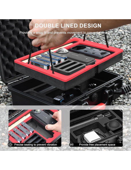 Funda Impermeable Tomat para Insta360 X4/X3, Doble Capa, IP67