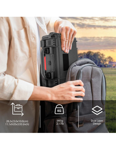 Funda Impermeable Tomat para Insta360 X4/X3, Doble Capa, IP67