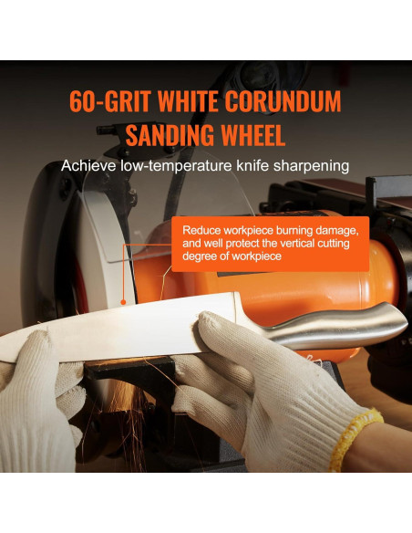 Esmeril de Banco VEVOR 8" y Lijadora de Banda 2" x 28"