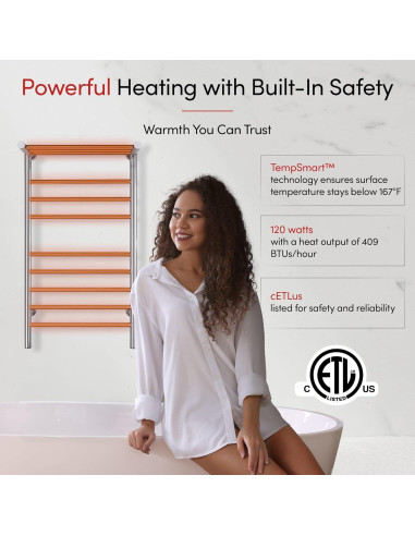 Calentador de Toallas WarmlyYours Summit 11 Barras 50.8x91.4cm