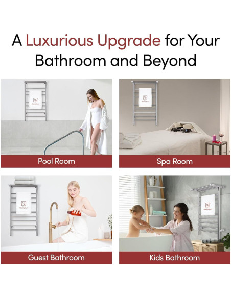 Calentador de Toallas WarmlyYours Summit 11 Barras 50.8x91.4cm