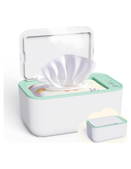 Calentador de Toallitas Kisdream Verde - Gran Capacidad 150 Toallitas