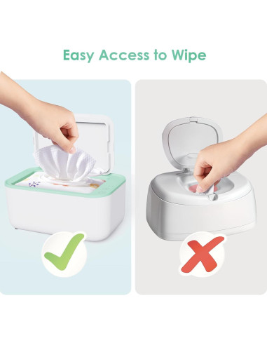 Calentador de Toallitas Kisdream Verde - Gran Capacidad 150 Toallitas