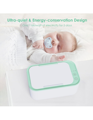 Calentador de Toallitas Kisdream Verde - Gran Capacidad 150 Toallitas