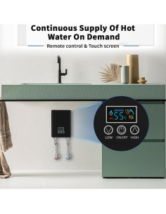 Calentador de Agua Eléctrico Sin Tanque Kweetle 5500W 110V 2