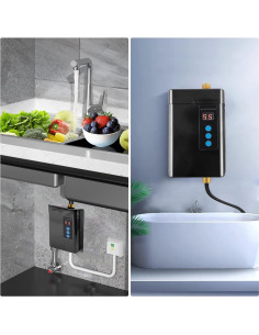 Calentador de Agua Eléctrico Sin Tanque Meefuns 3000W 110V 2