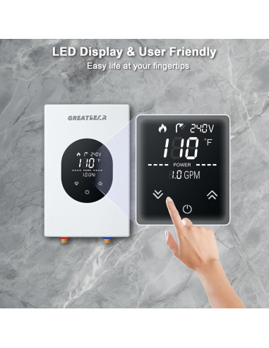 Calentador de Agua Eléctrico Sin Tanque GREATBEAR 6KW 240V