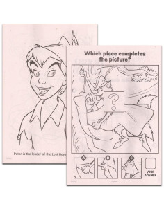 Conjunto de libros para colorear Disney Robin Hood y Peter Pan 2