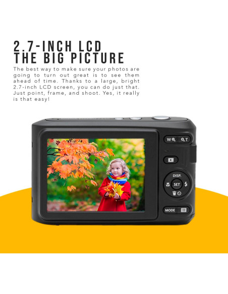 Cámara Digital Kodak PIXPRO FZ45 Zoom Amistoso Rojo + Accesorios