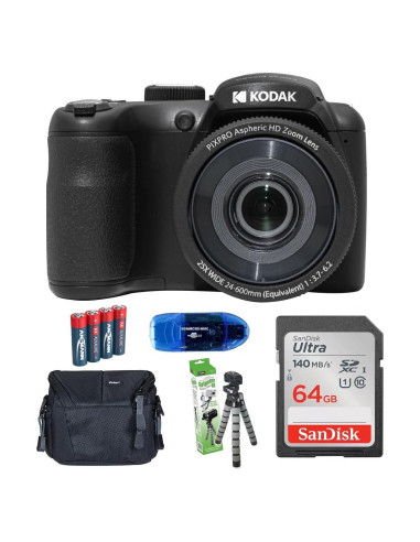 Cámara Digital KODAK PIXPRO AZ255 16MP 25x Zoom + Accesorios