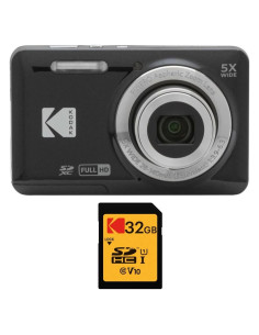 Cámara Digital Kodak PIXPRO FZ55 Zoom 5x 28mm + Tarjeta 32GB