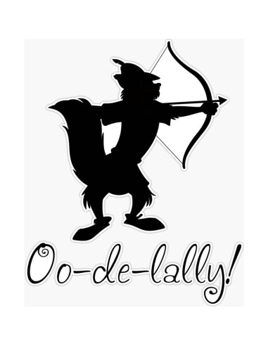 Calcomanía de Vinilo Impermeable Robin Hood 12.7 cm JB Print