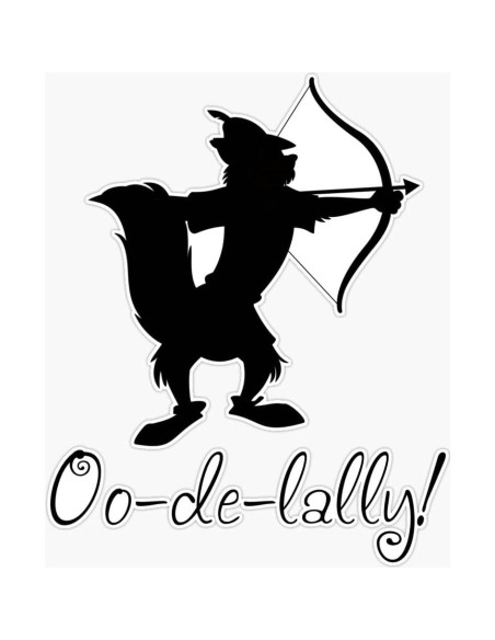 Calcomanía de Vinilo Impermeable Robin Hood 12.7 cm JB Print