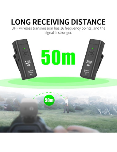 Sistema de Monitoreo In Ear Inalámbrico XTUGA J01 UHF 50m