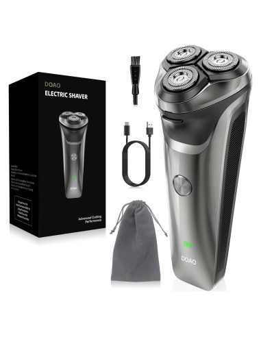 Afeitadora eléctrica DOAO A3 Pro 2 en 1 impermeable recargable