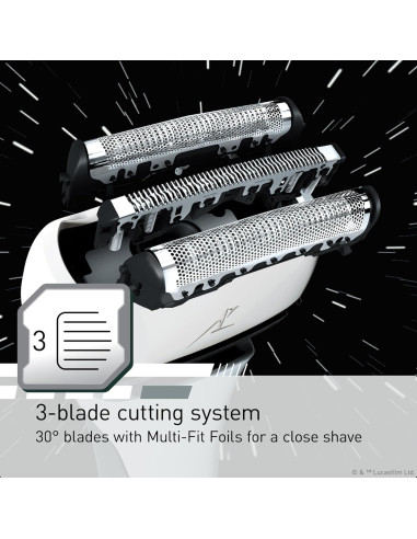 Afeitadora Eléctrica Panasonic Star Wars ES-SWLT2W 3 Cuchillas