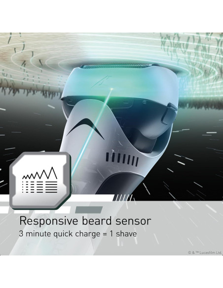 Afeitadora Eléctrica Panasonic Star Wars ES-SWLT2W 3 Cuchillas