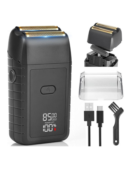 Afeitadora eléctrica JASTT 888 con cuchillas flotantes y 2 velocidades