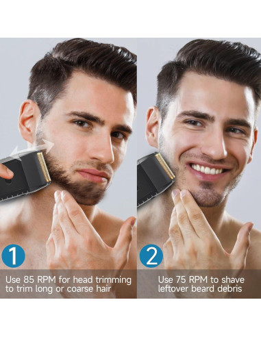 Afeitadora eléctrica JASTT 888 con cuchillas flotantes y 2 velocidades