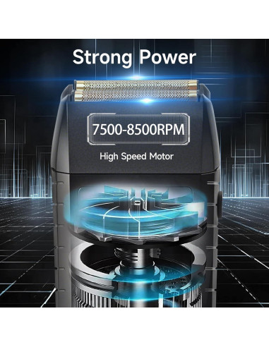 Afeitadora eléctrica JASTT 888 con cuchillas flotantes y 2 velocidades