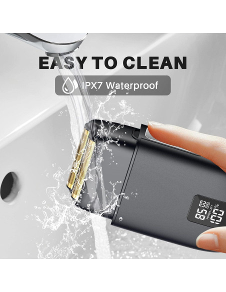 Afeitadora eléctrica Justnard a prueba de agua USB-C LED