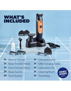 Recortadora Eléctrica Doble Cabeza Dollar Shave Club IPX7 2