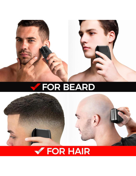 Maquinilla de Afeitar OVLUX GX1 3 Cuchillas Inalámbrica Metal