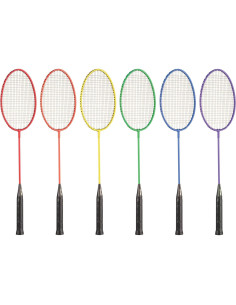 Raquetas de bádminton Champion Sports BR40 - Juego de 6 colores 2