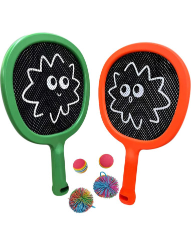 Juego de Palas y Pelotas Rebotadoras Smartwo para Niños y Adultos