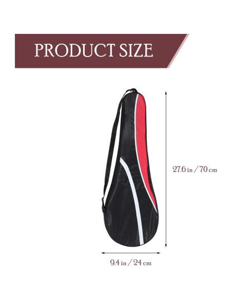 Bolsa de Raqueta de Tenis Toddmomy Liviana con Correa Ajustable