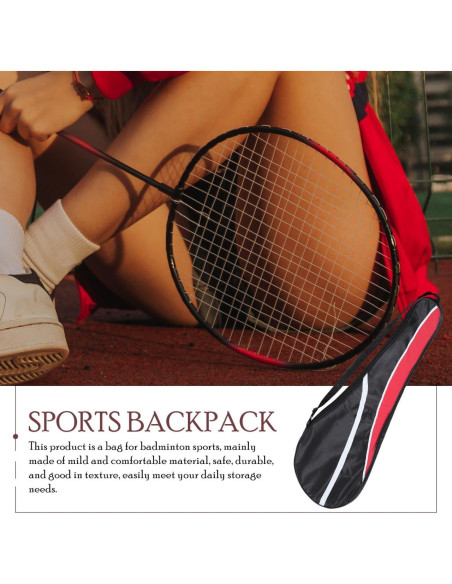 Bolsa de Raqueta de Tenis Toddmomy Liviana con Correa Ajustable