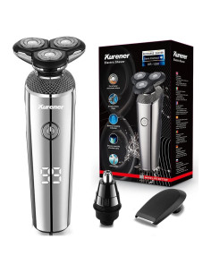 Afeitadora eléctrica Kurener KR1290 3 en 1 recargable húmeda/seca